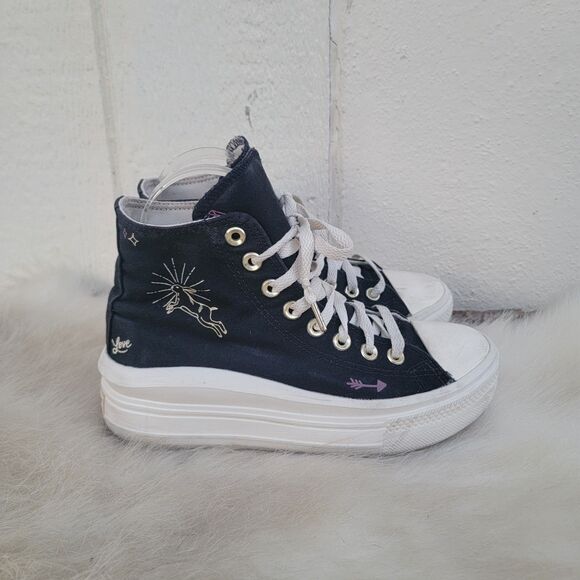 Converse Chuck Taylor All Star Move Platform Tiny Tattoos A07136C Women's Size 7 - Picture 1 of 7